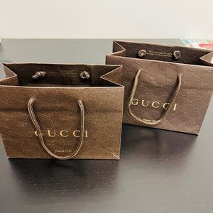Guicci empty 2 shopping bags only $8